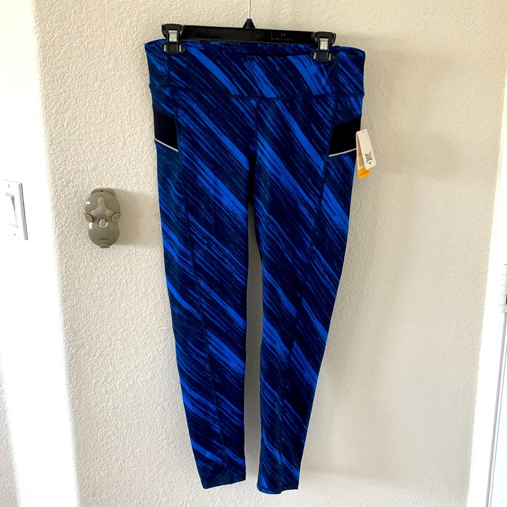 Everlast Core tights. New. Never worn blue & black. Polyester and spandex